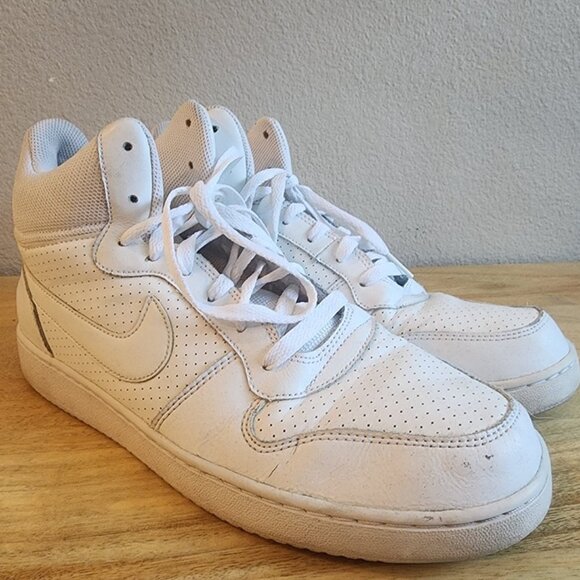 Nike Court Borough Mid Shoes Mens Size 11 High Top Leather 838938-111 Sneakers main image 7